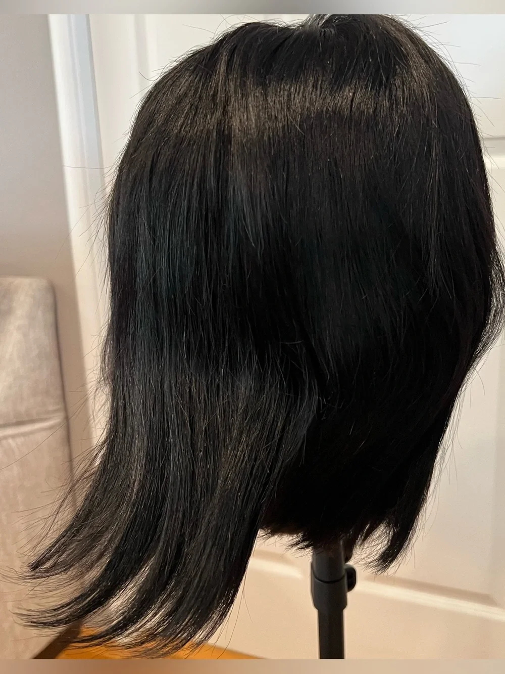 10” Natural Black Human Hair Bob Wig 13x4 HD Lace Front Glueless‎ 180% #UA7